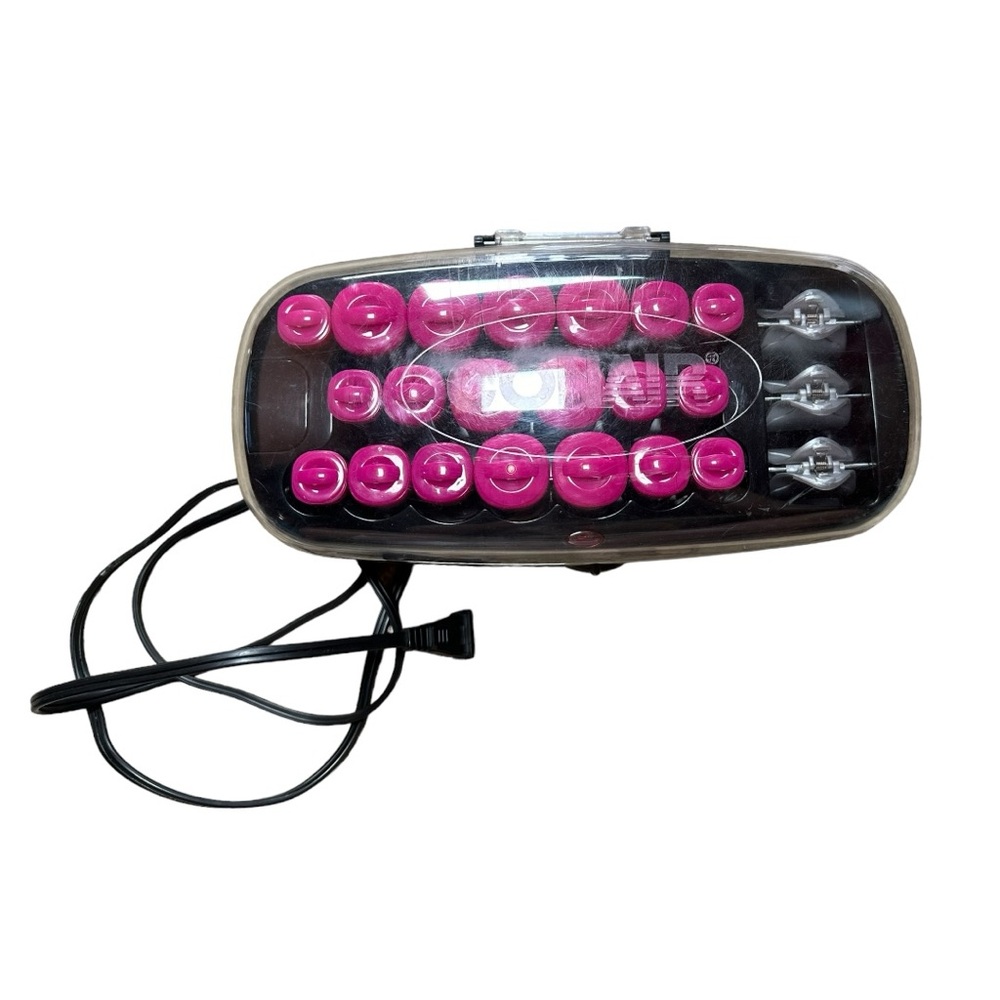 CONAIR Hot Rollers CHV26HXWR 20 Three Size Hair Curlers With Styling Clips WORKS